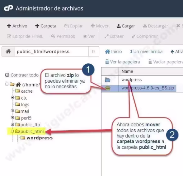 montar wordpress manualmente