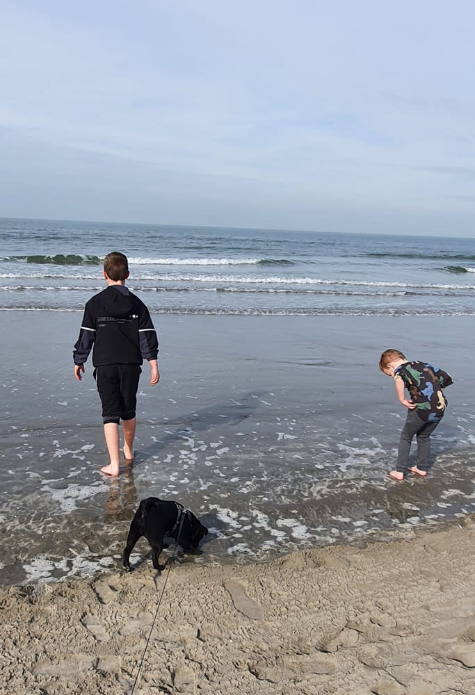Heerlijk aan het strand