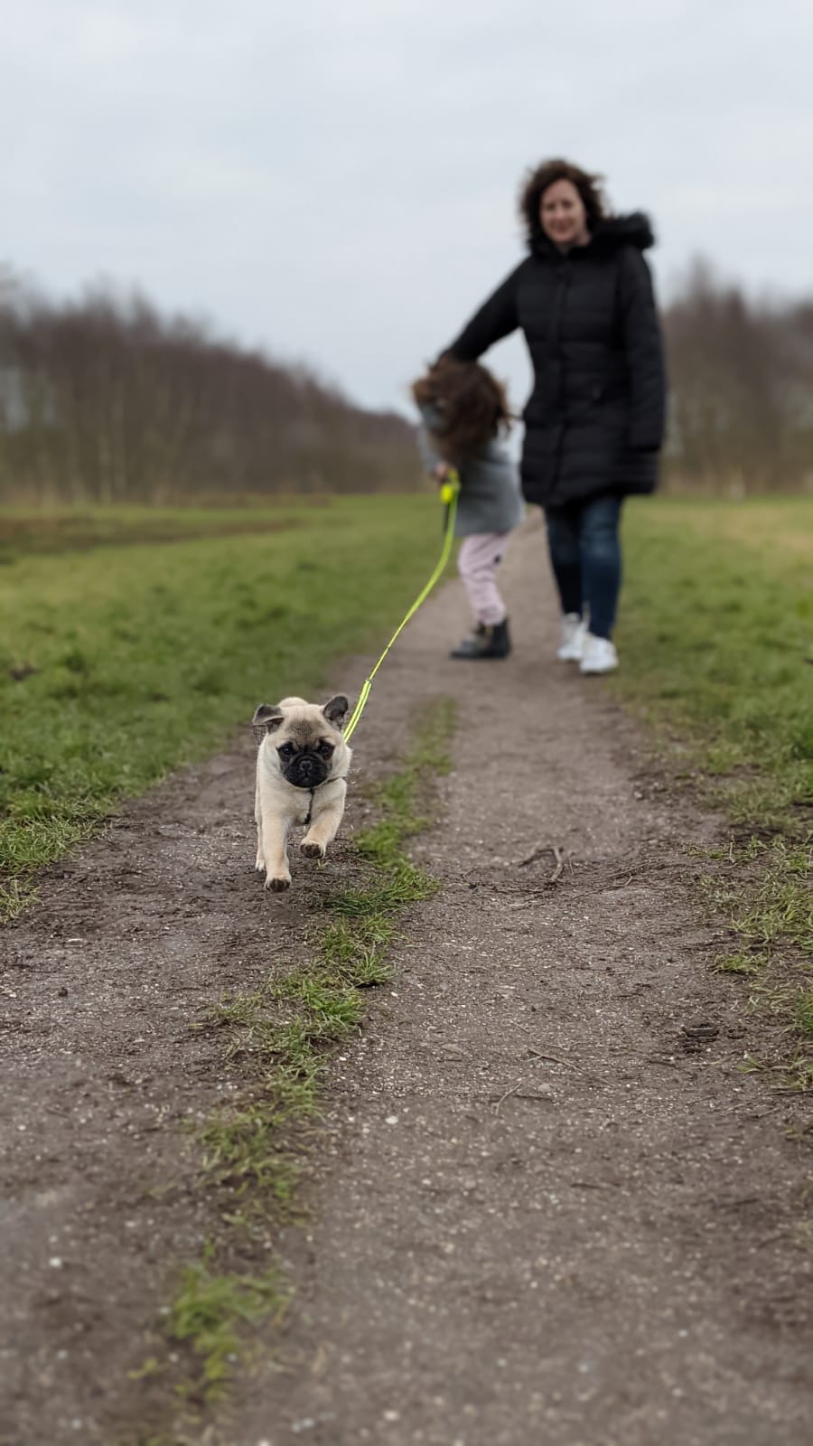 Heerlijk rennen, maar mijn vrouwtje is niet zo snel