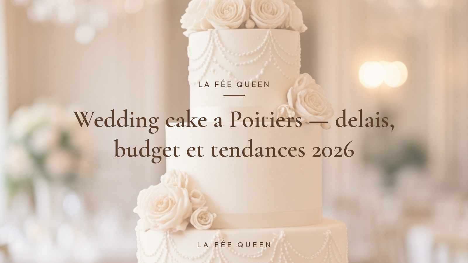 Wedding cake a Poitiers — delais, budget et tendances 2026