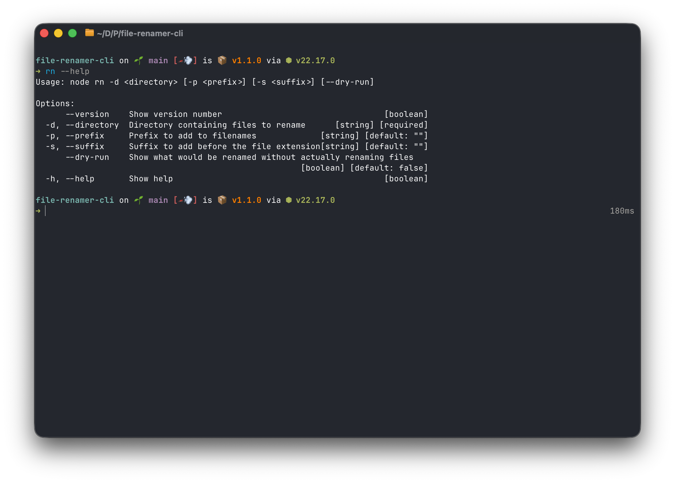 File Renamer CLI
