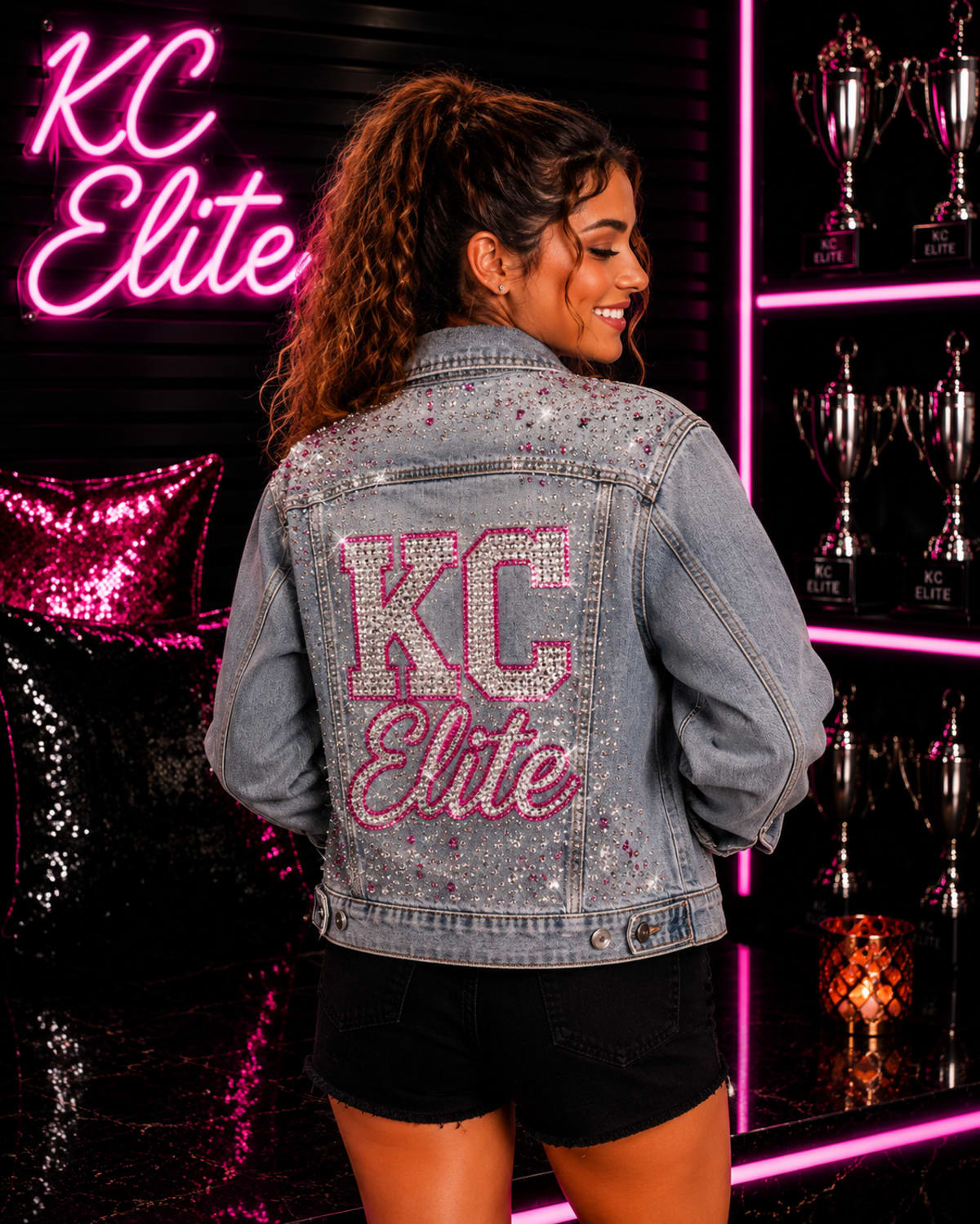 Custom Bling Jean Jacket