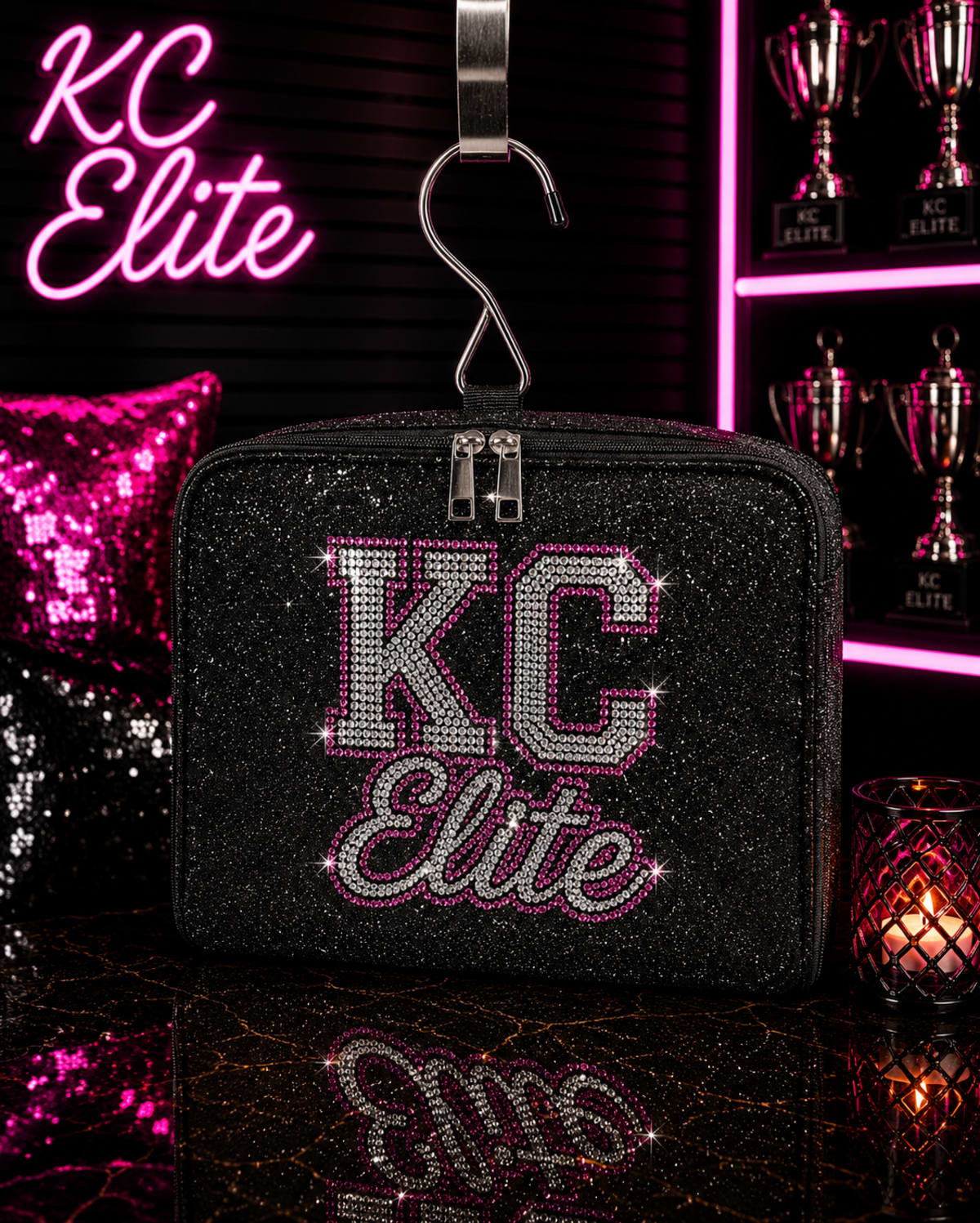 Custom Bling Makeup Bag