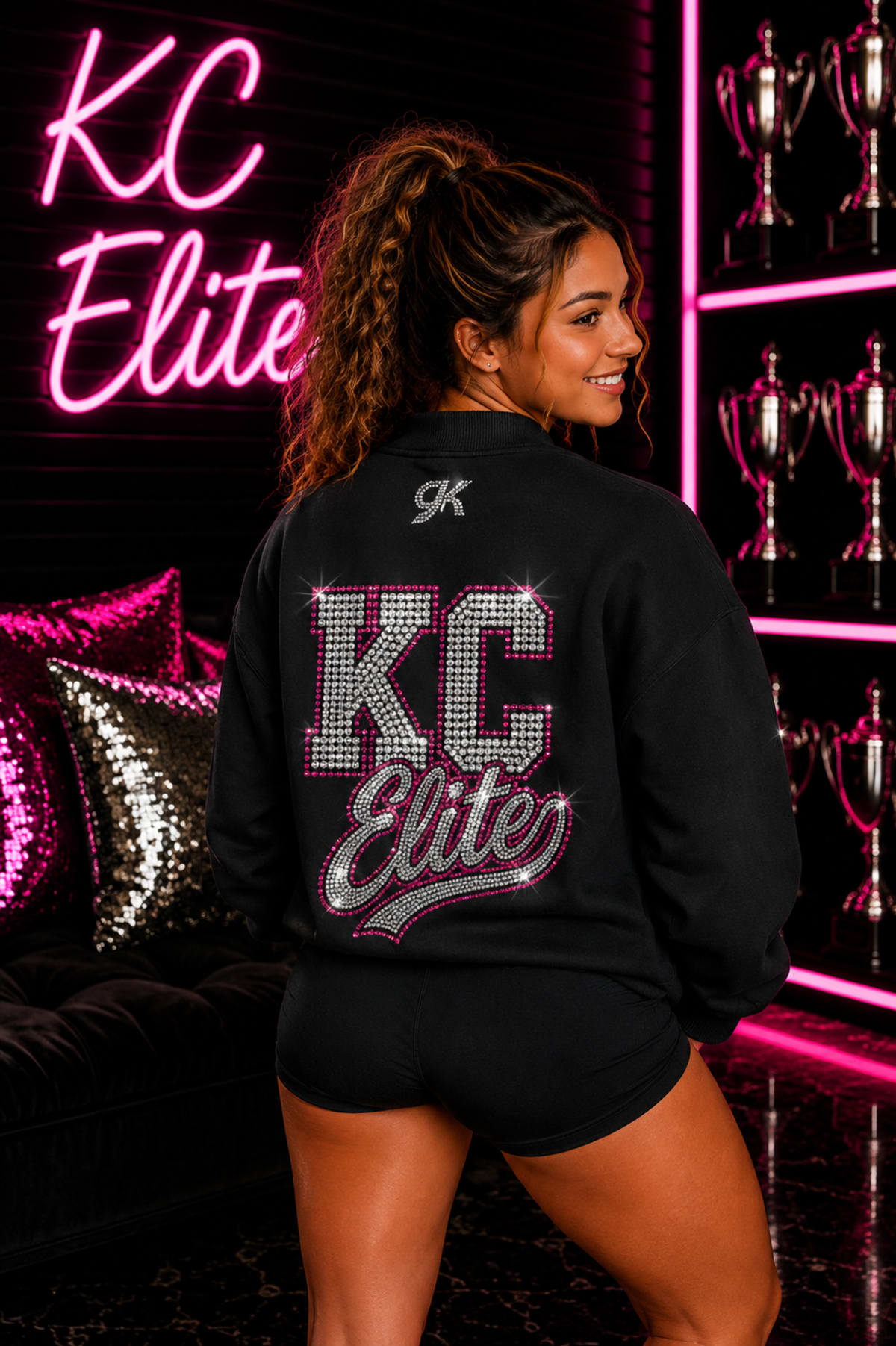 Warm Up Jacket / Glitter and Bling or Full Bling Design
