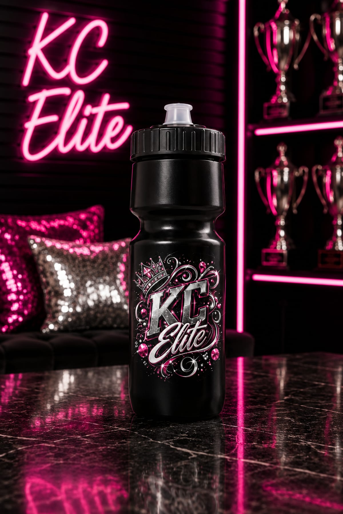 Athletic Water Bottle with Team Logo