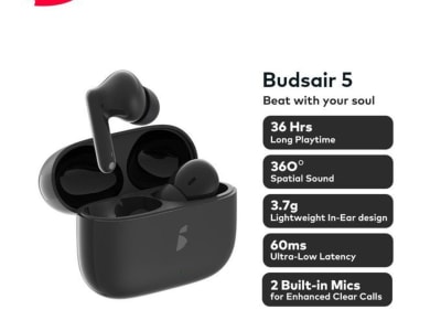 itel itel TWS BudsAir 5 Earbuds AI translation In-Ear Design Deep Bass - Black