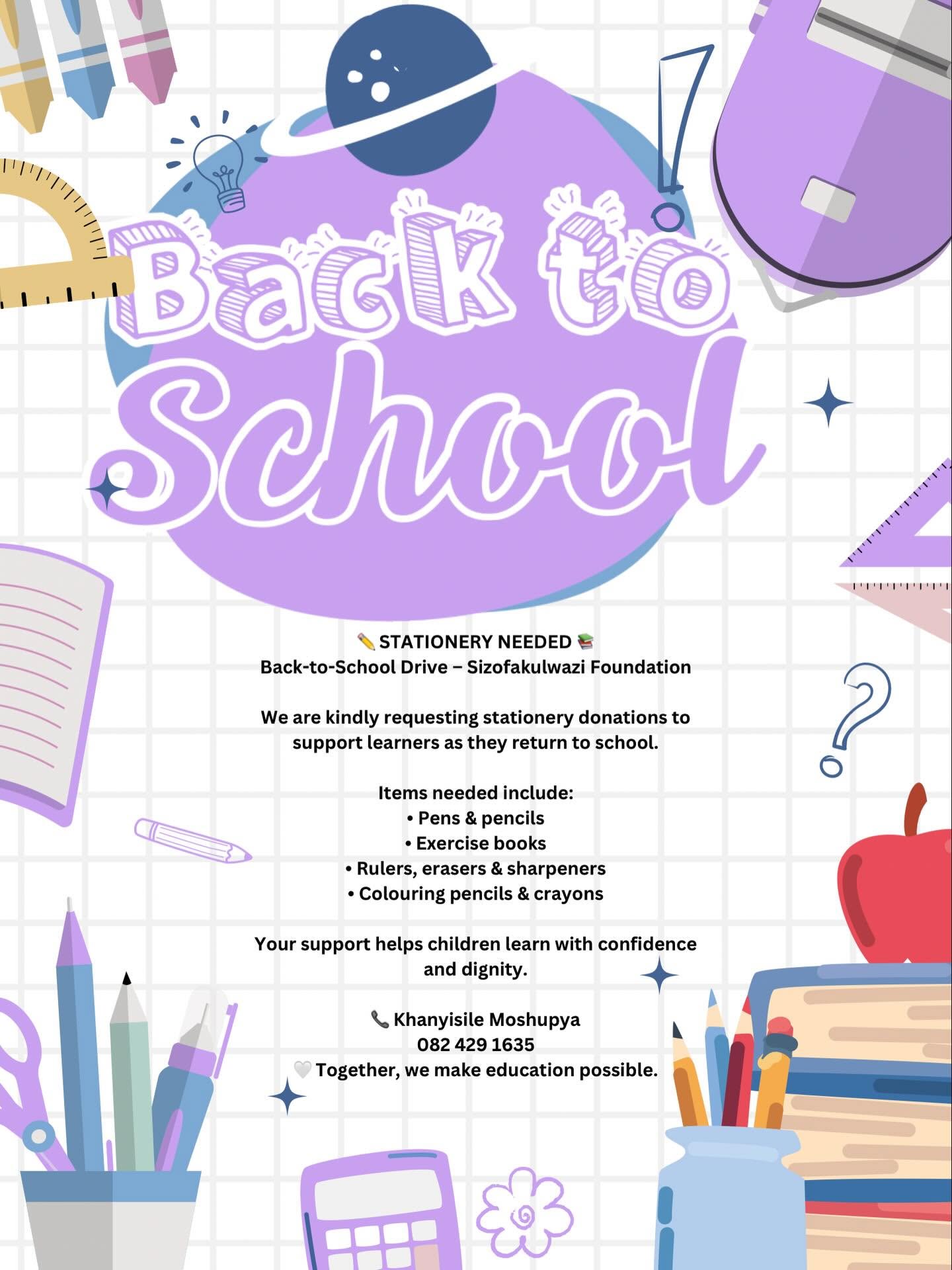 Back-to-School Stationery Drive