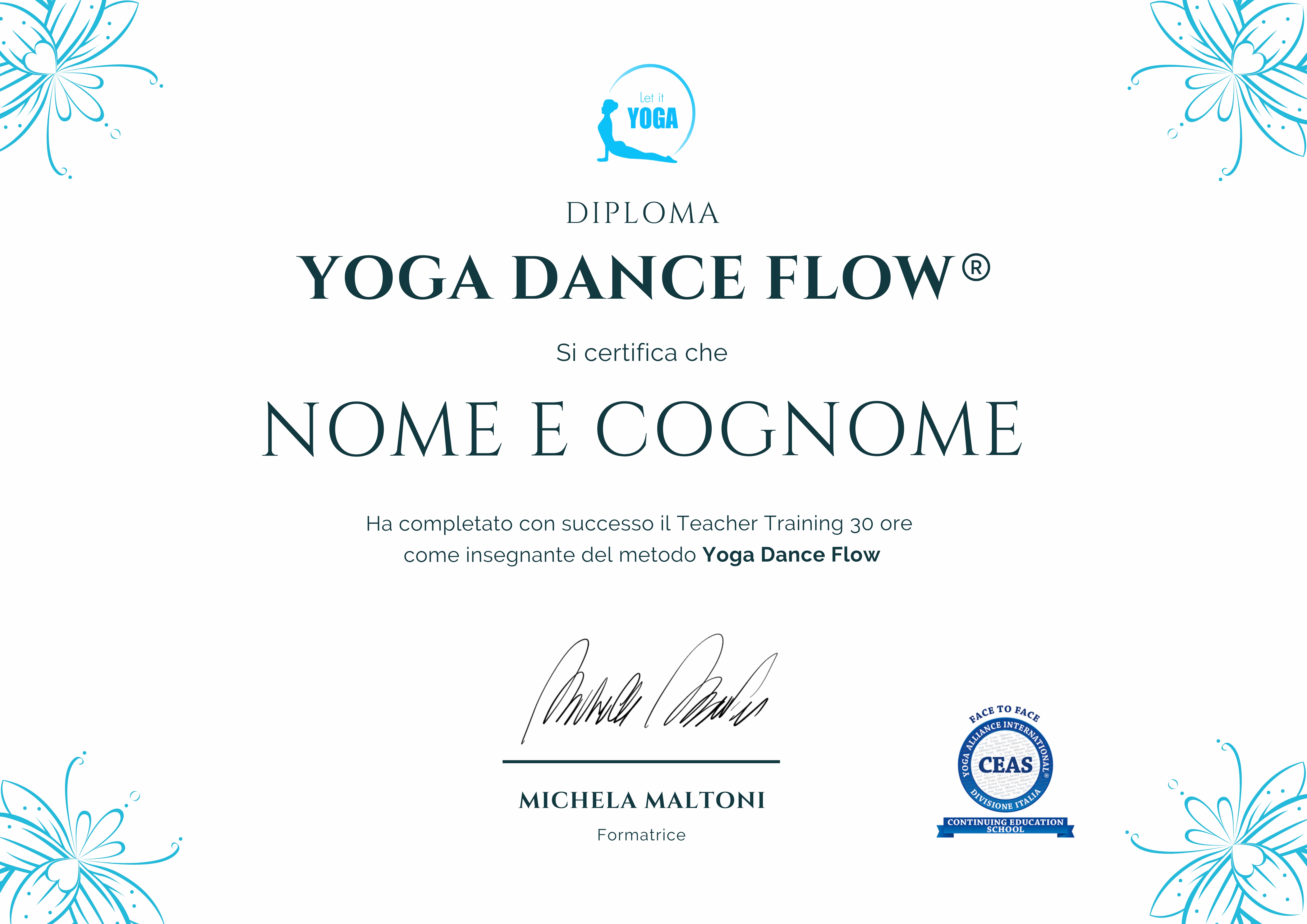 Certificazione Yoga Alliance International