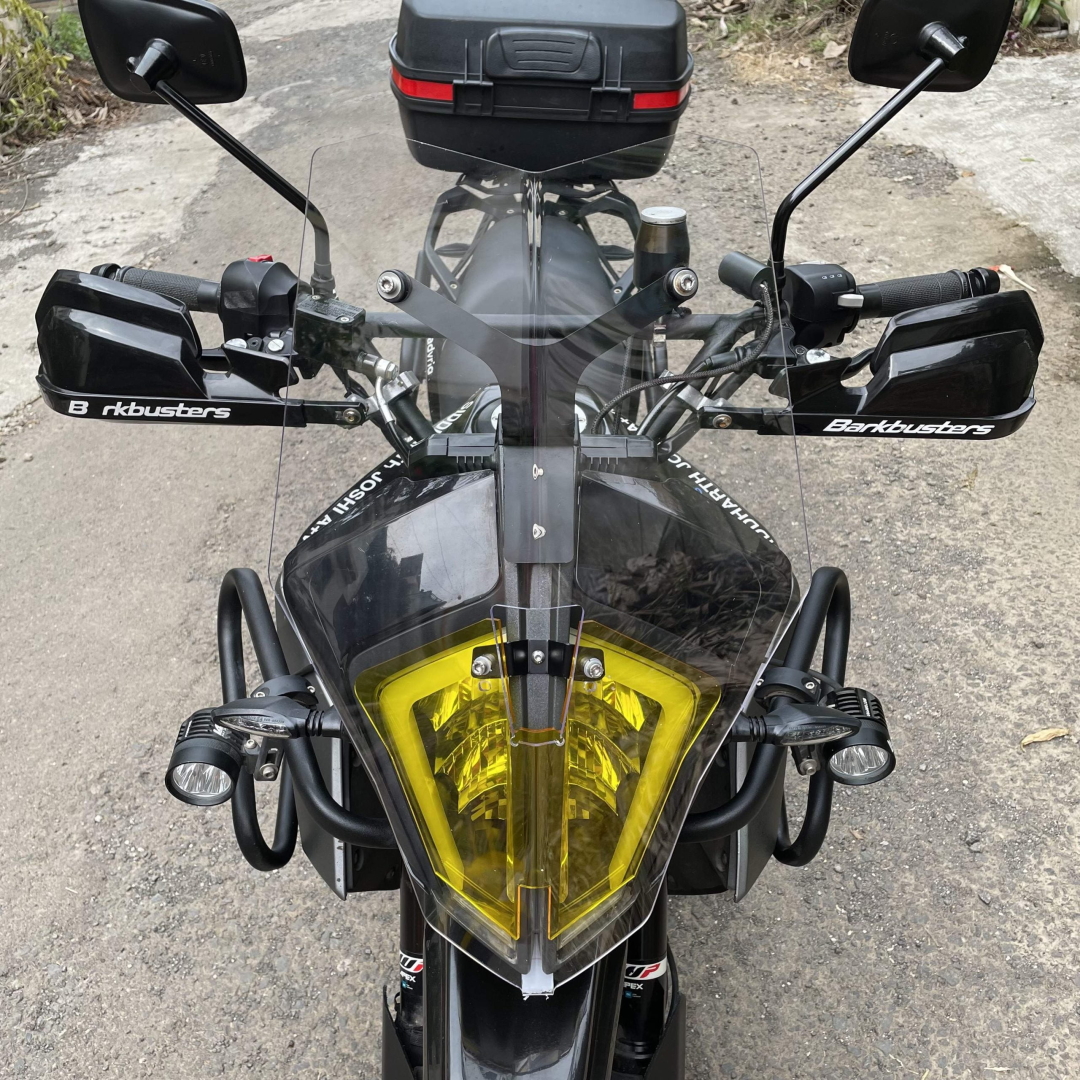 KTM 390 Adventure Windshield With Headlight Guard - Motoioi