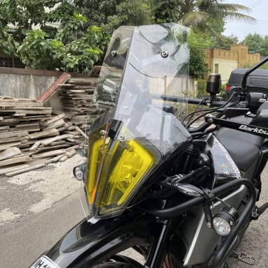 KTM 390 Adventure Windshield With Headlight Guard - Motoioi