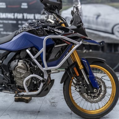 Suzuki V-Strom 800DE Split Crash Guards | Motoioi
