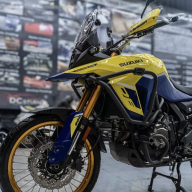 Suzuki V-Strom 800DE Split Crash Guards | Motoioi