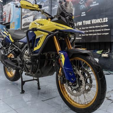 Suzuki V-Strom 800DE Split Crash Guards | Motoioi