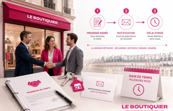 Droit de préemption du locataire commercial : la méthode pour vendre sans perdre de mois