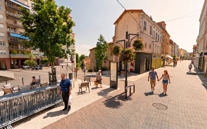 Photo 1 - Off market · Murs occupés restaurant de poké bowls, rue piétonne numéro 1 · Roanne (42) · Rentabilité 7,57 %