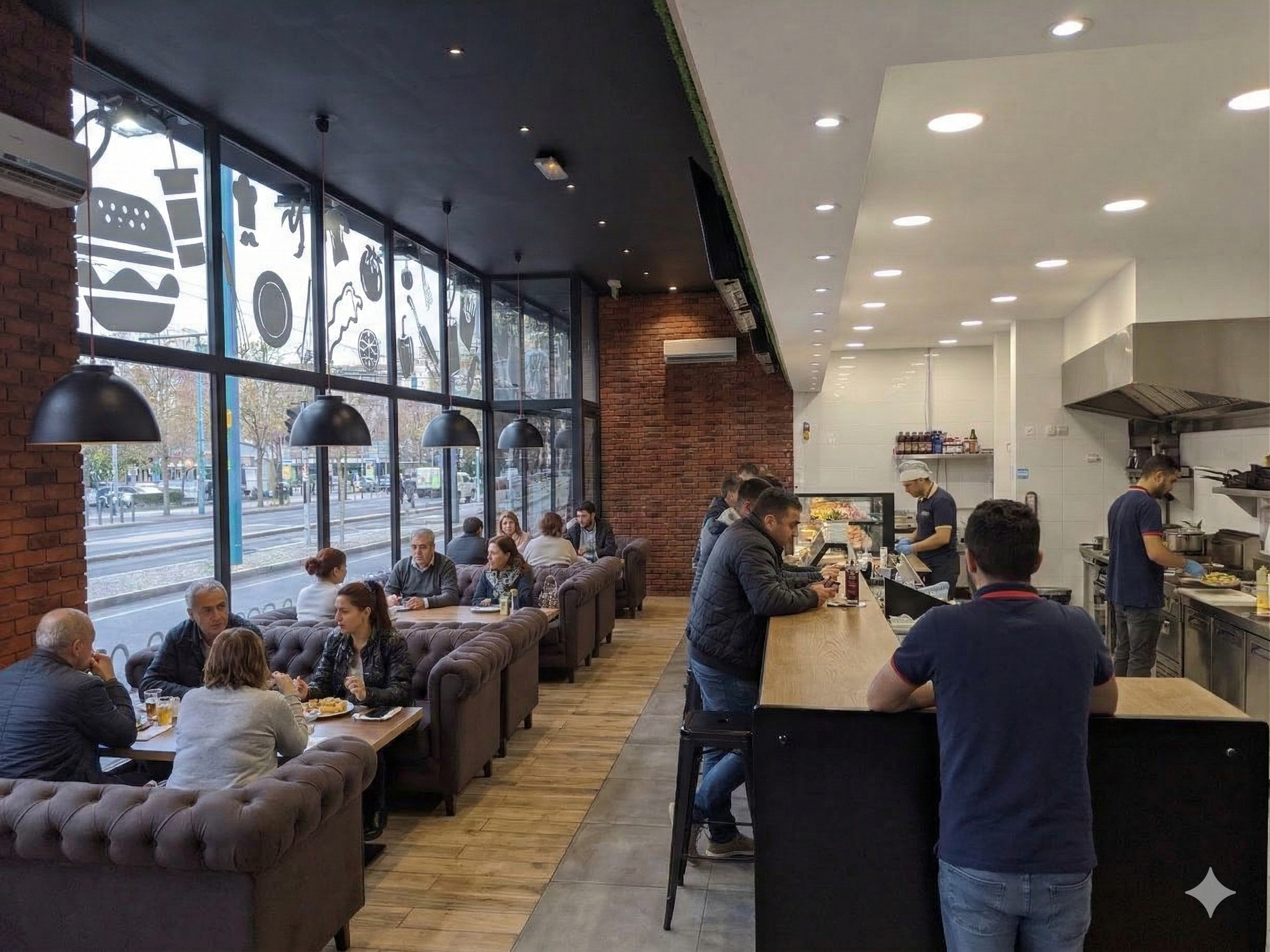 Photo 3 - Murs occupés Restaurant Friends Saint Denis