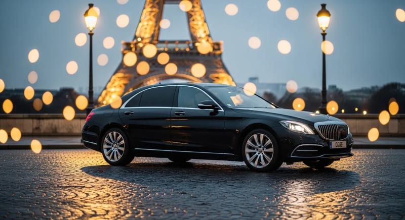 Berline devant la Tour Eiffel