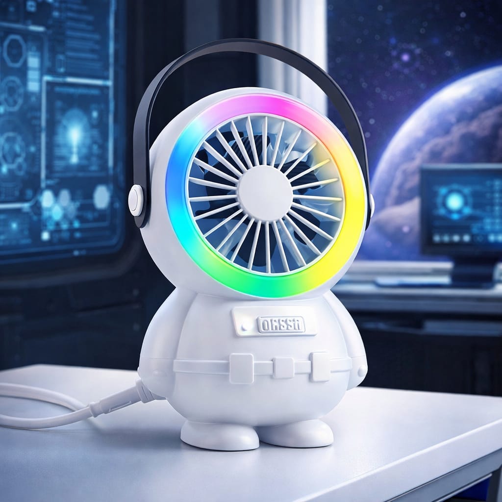 Astro Series Astronaut Mini Desktop Fan