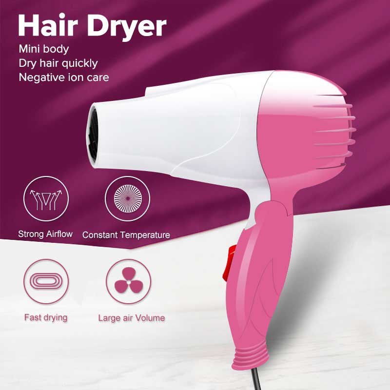 Nova NV-1290 Foldable Mini Hair Dryer