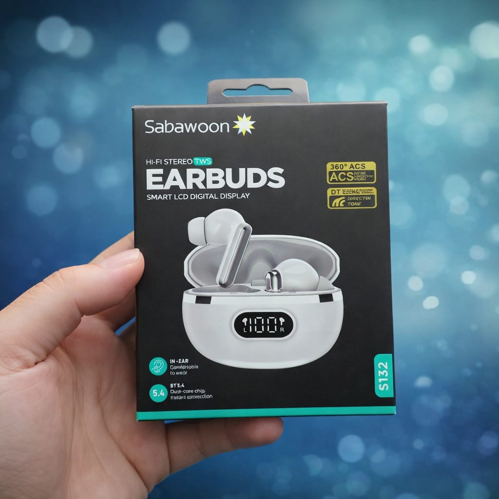 Bluetooth 5.4 Wireless Earbuds with LED Display