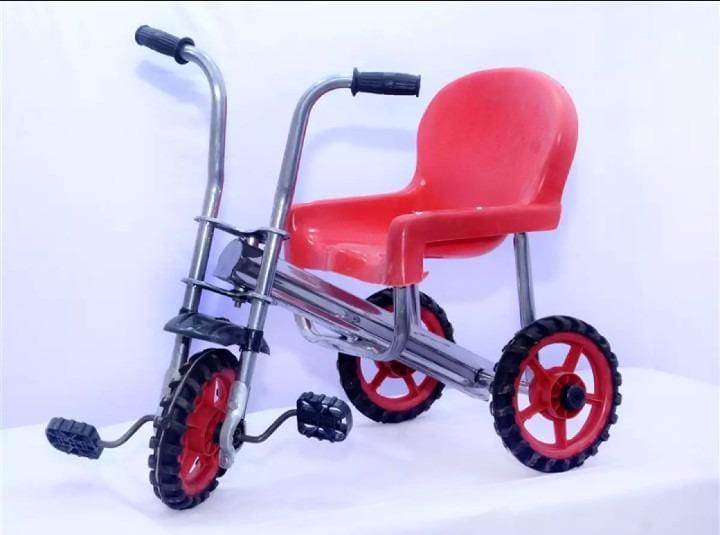 Red Kids Tricycle with Easy-Grip Handles