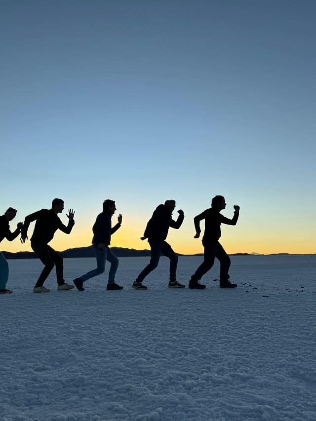running shadows
