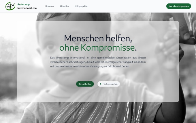 Thumbnail zum Projekt 'Ärztecamp e.V.'