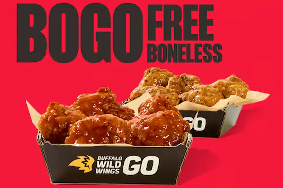 BOGO Free Boneless Wings Thursdays