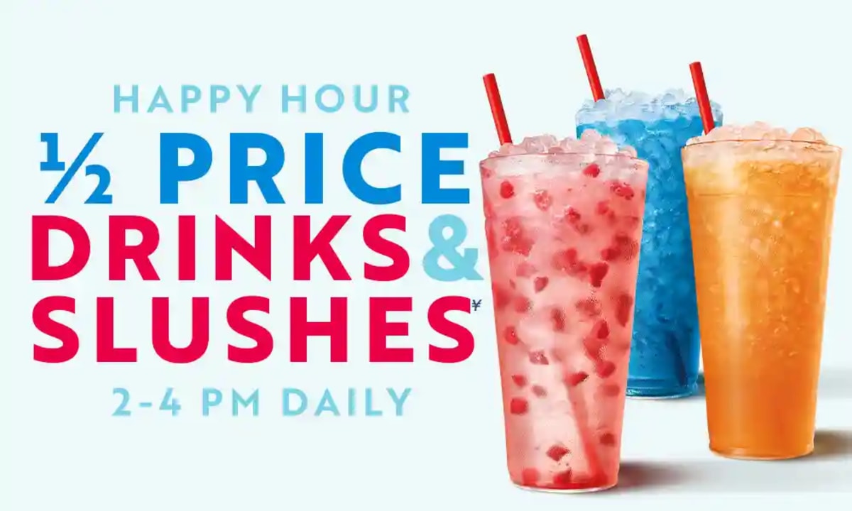 Happy Hour Half-Price Drinks