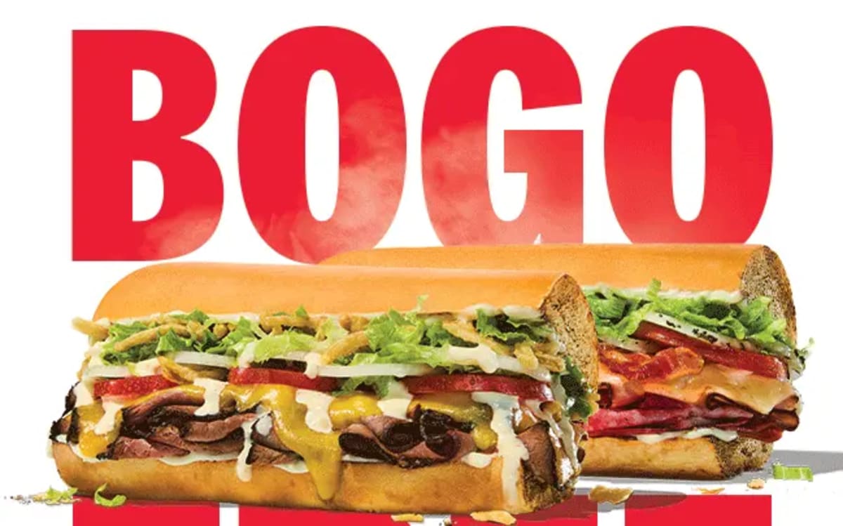 BOGO Free Toasted Sandwich