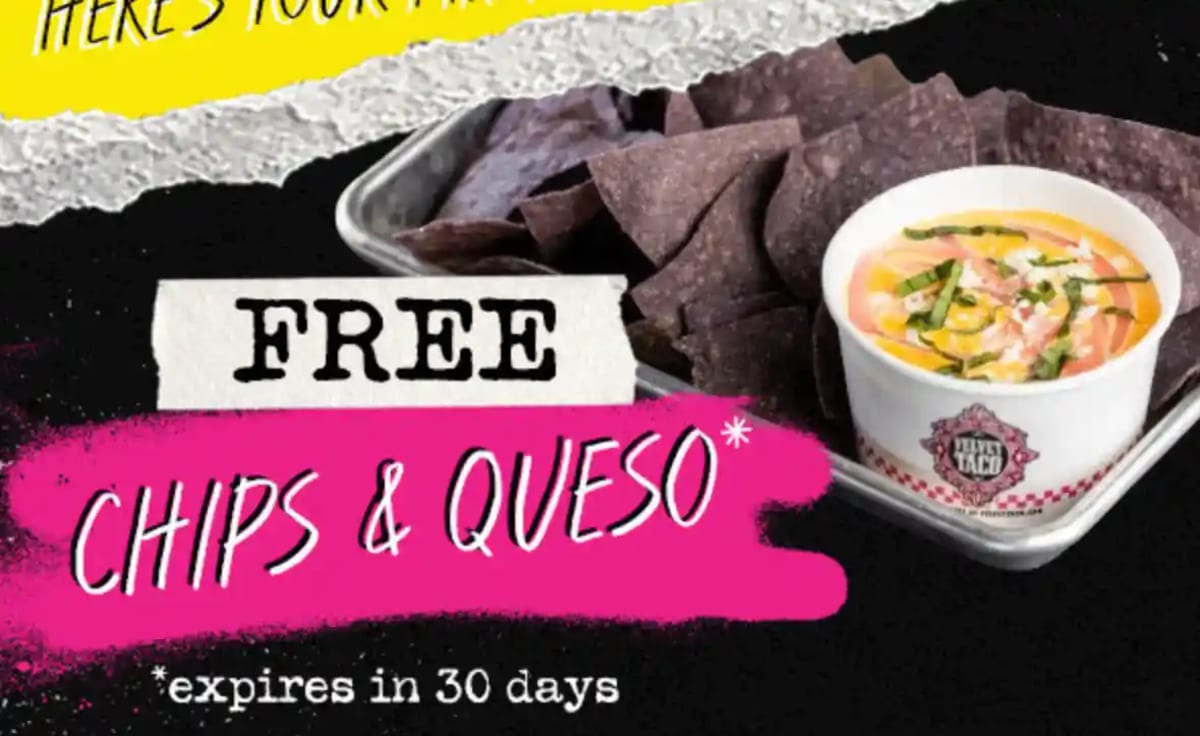Free Chips & Queso for New Members