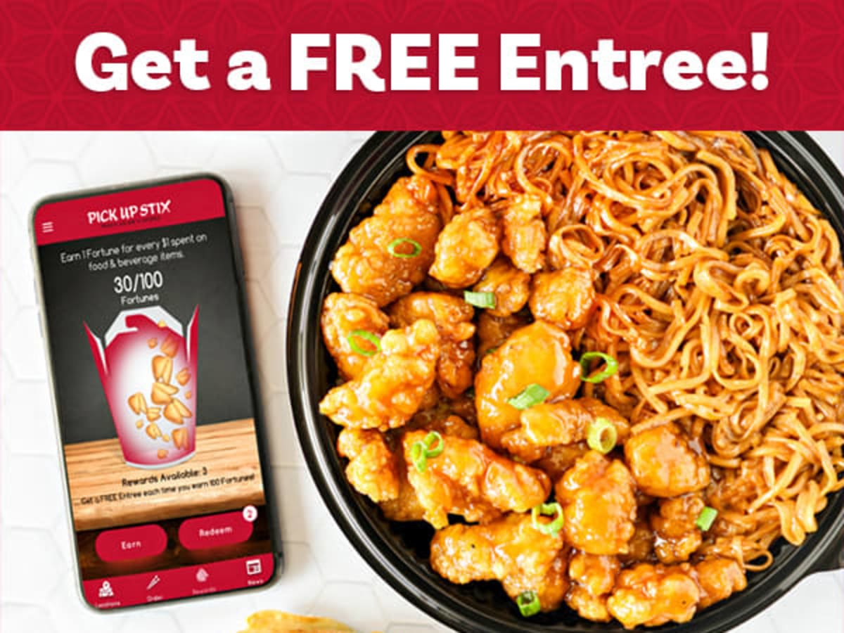 FREE Entree with $8+ order
