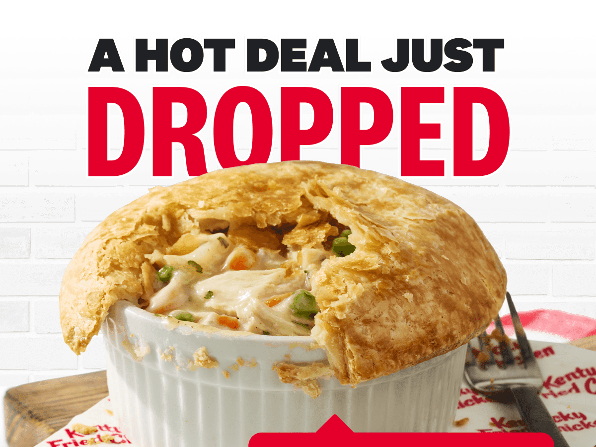 $2 KFC Pot Pie - Rewards Members Only