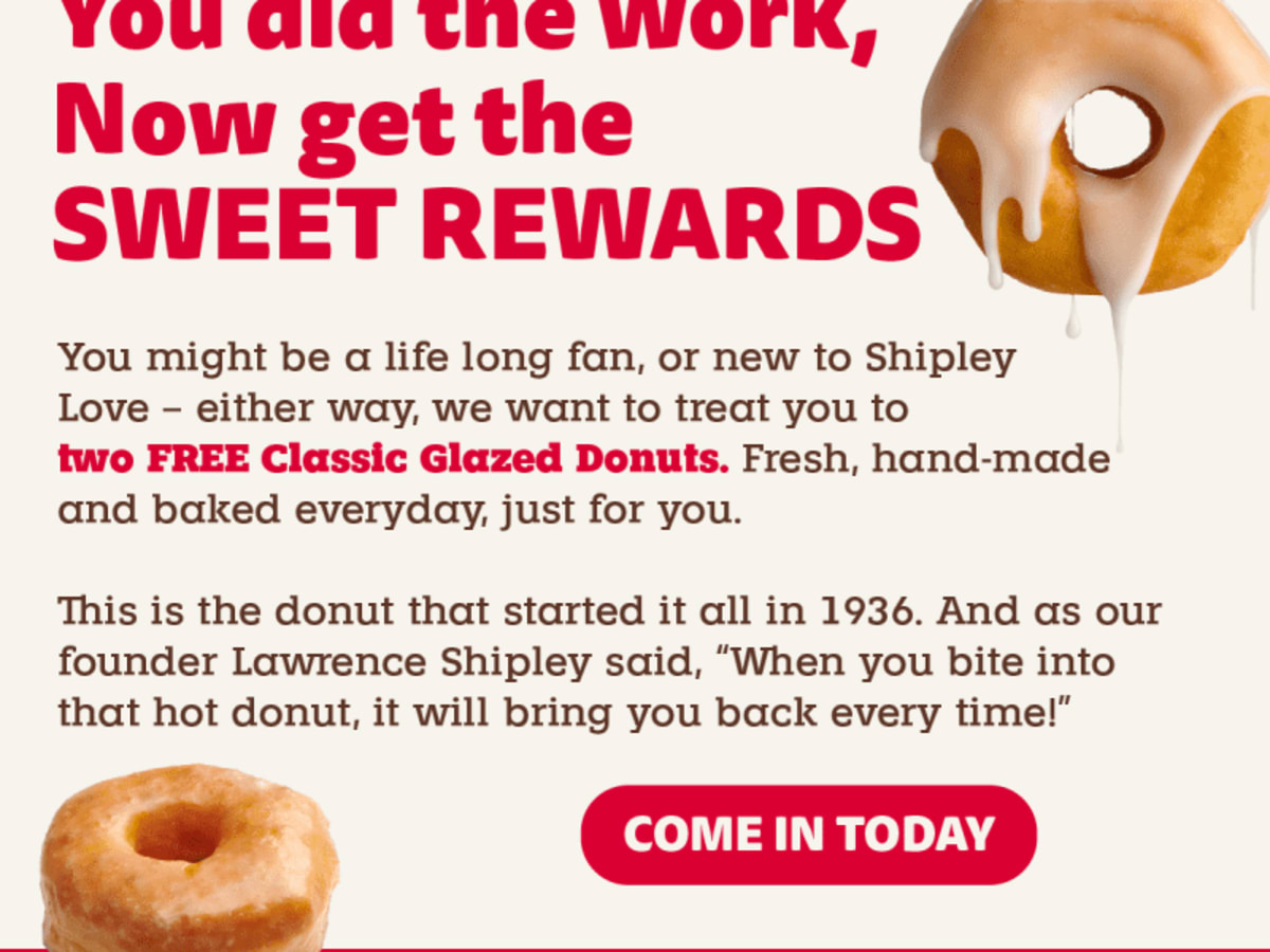 2 Free Classic Glazed Donuts - Free Signup Required
