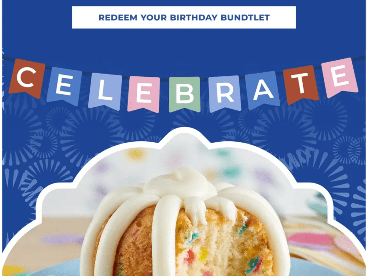 Free Bundtlet on Your Birthday