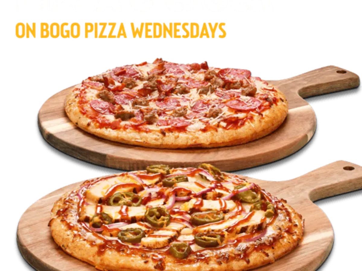 BOGO Pizza Wednesdays – 2 for 1