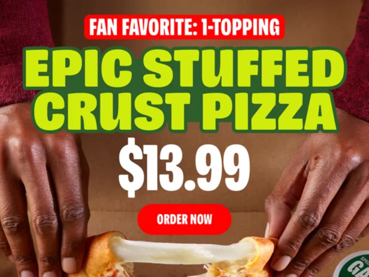 Epic Stuffed Crust Pizza $13.99