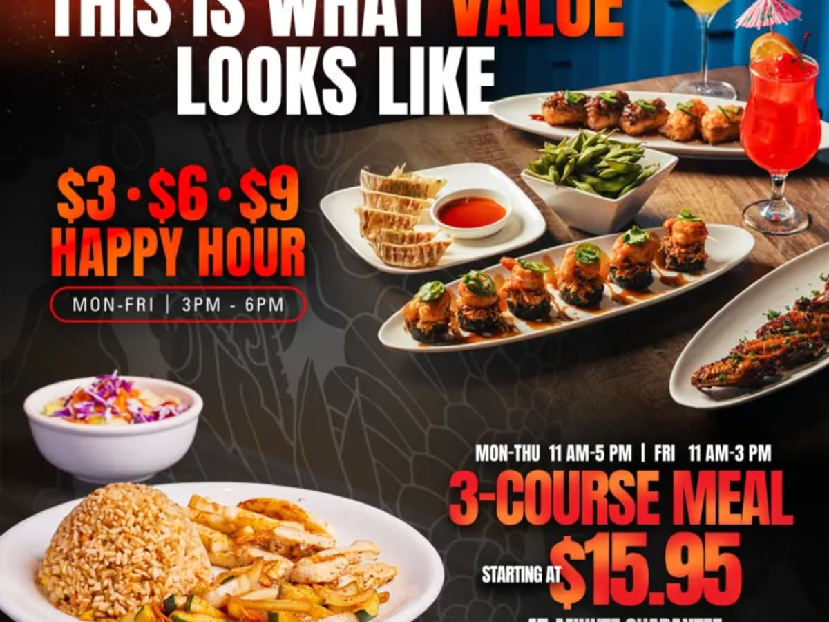 Taste of Benihana 3-Course $39