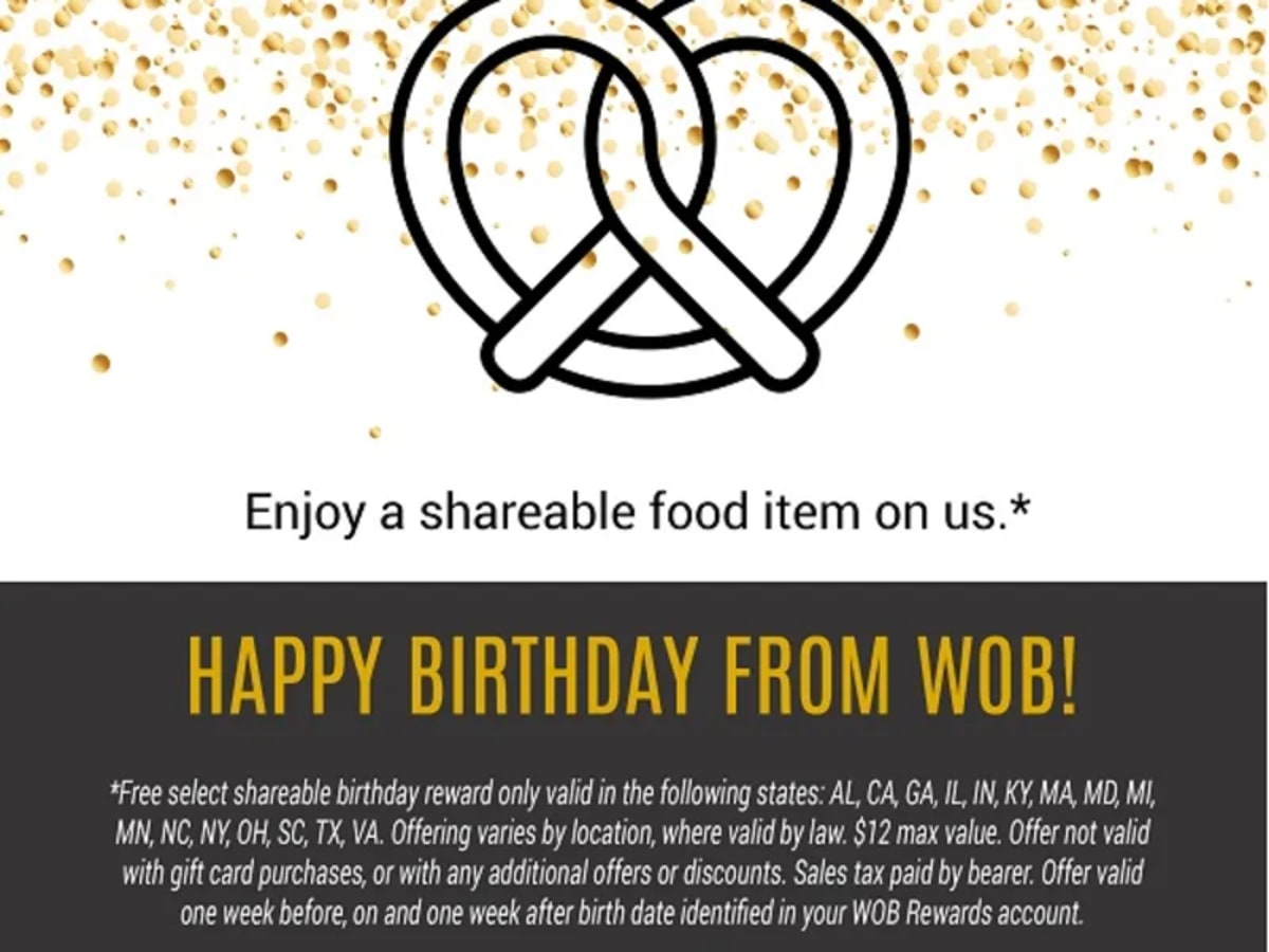 Free Item on Your Birthday - Rewards Members Only