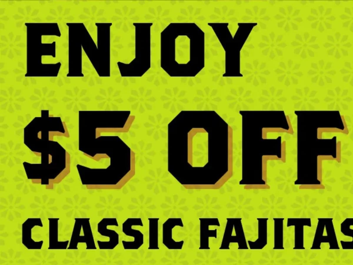 $5 Off Classic Fajitas - Rewards Members Only