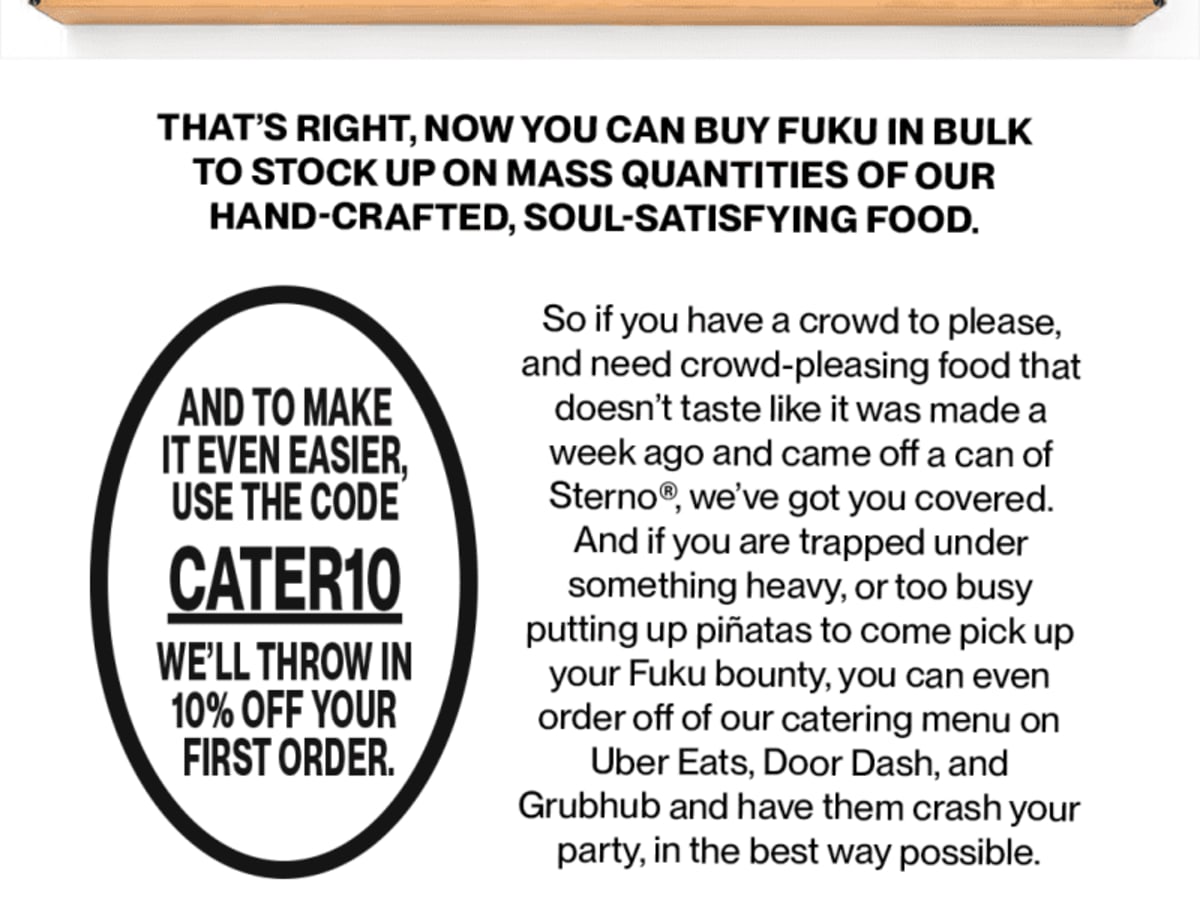 10% Off Your First Catering Order