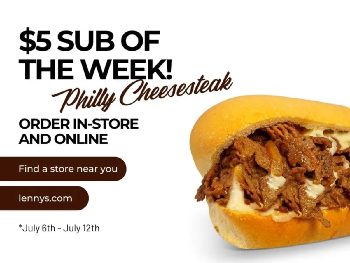 $5 5" Philly Cheesesteak Sub