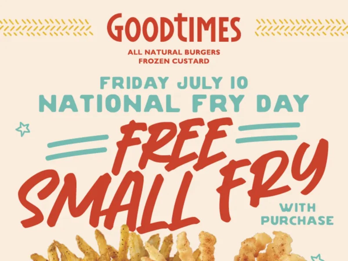 Free Small Fries with Any Purchase - Fry Day