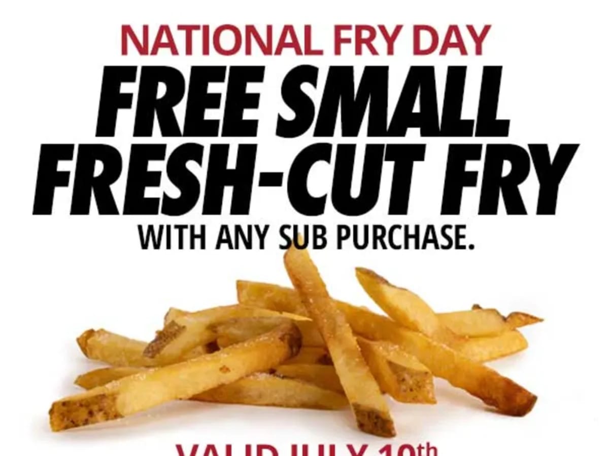 Free Small Fresh-Cut Fries with Sub Purchase