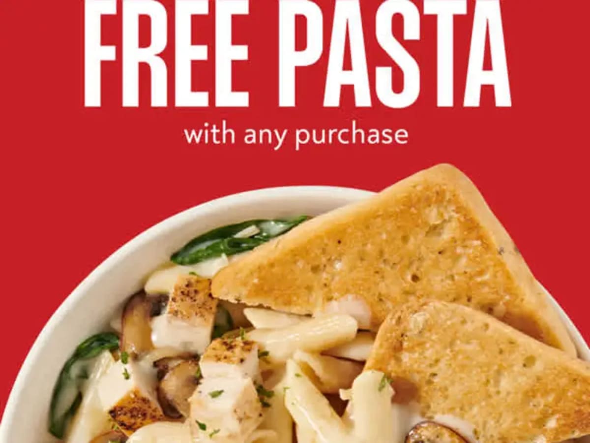 Free Hot Pasta Entrée - Rewards Members Only