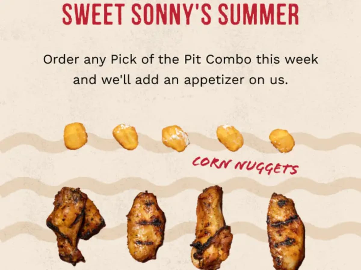 Free Appetizer with Pick of the Pit Combo