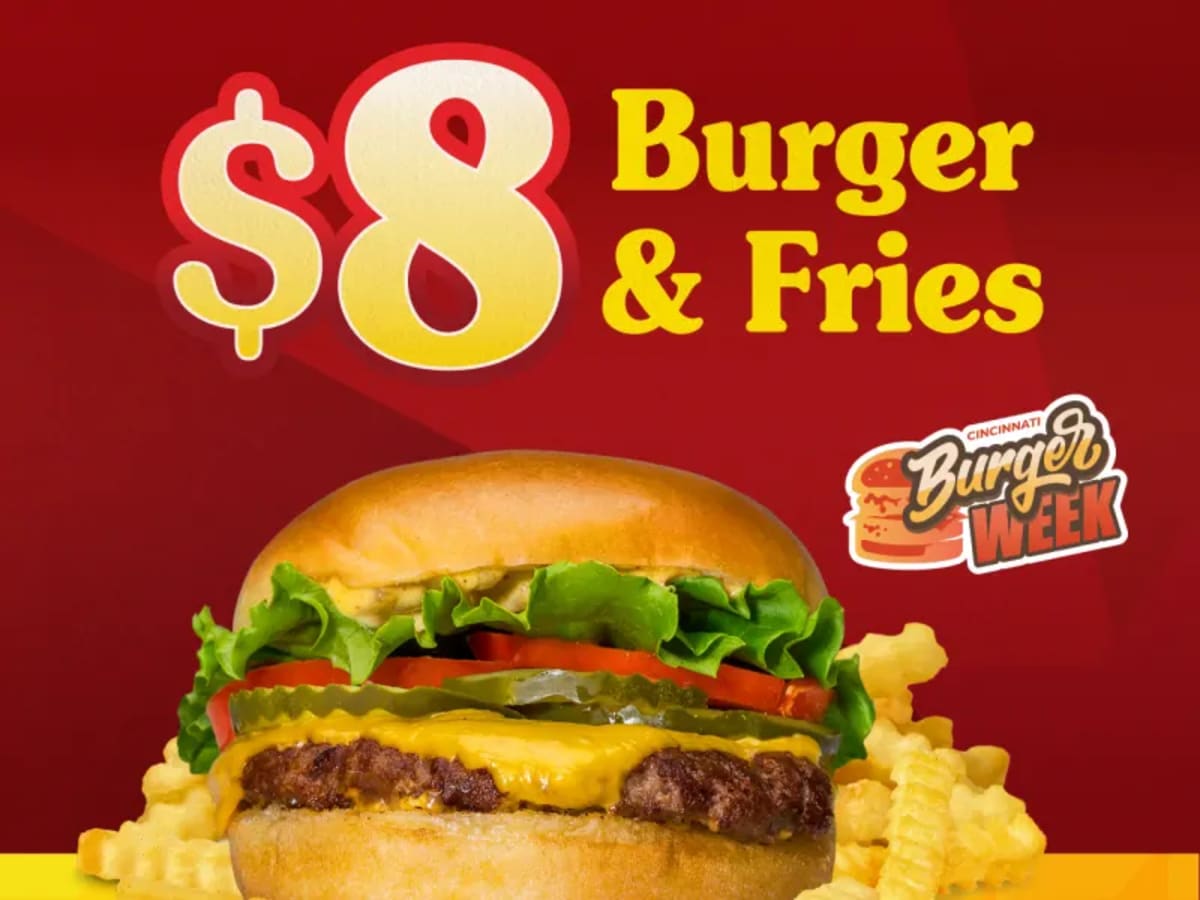 Burger & Fries Combo for $8 - Cincinnati Burger Week