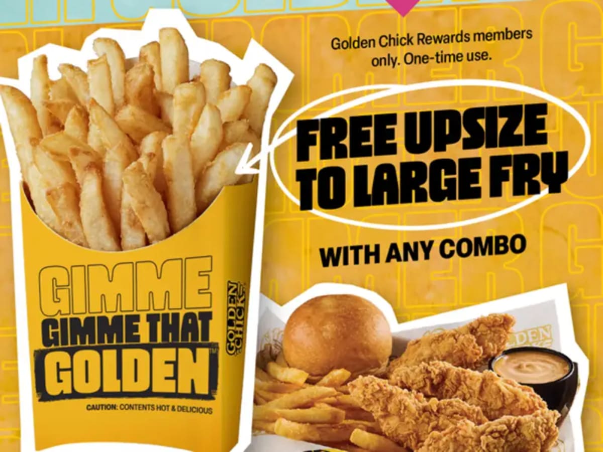 Free Large Fry Upsize with Any Combo - Rewards Members Only