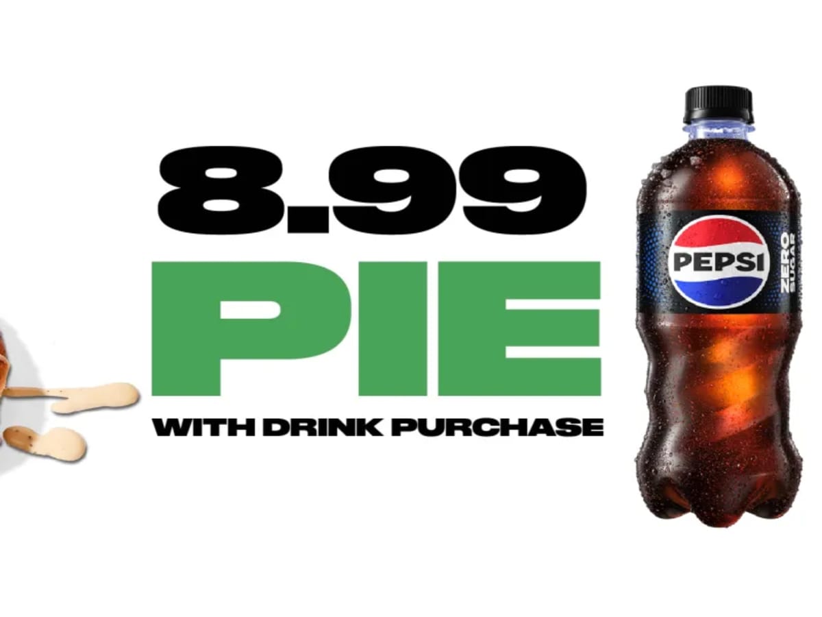 $8.99 Premium Pie with Drink Purchase - Rewards Members Only