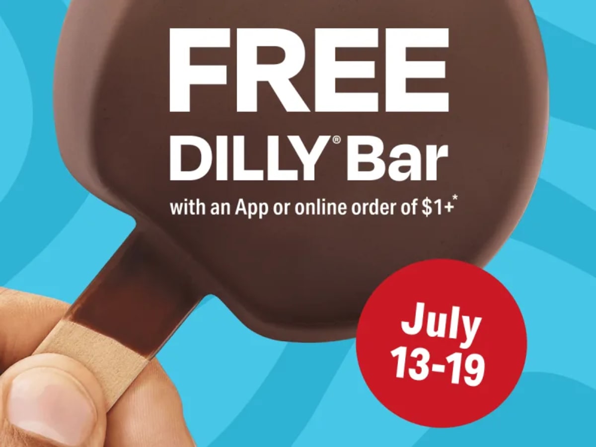 Free DILLY Bar with $1+ App/Online Order